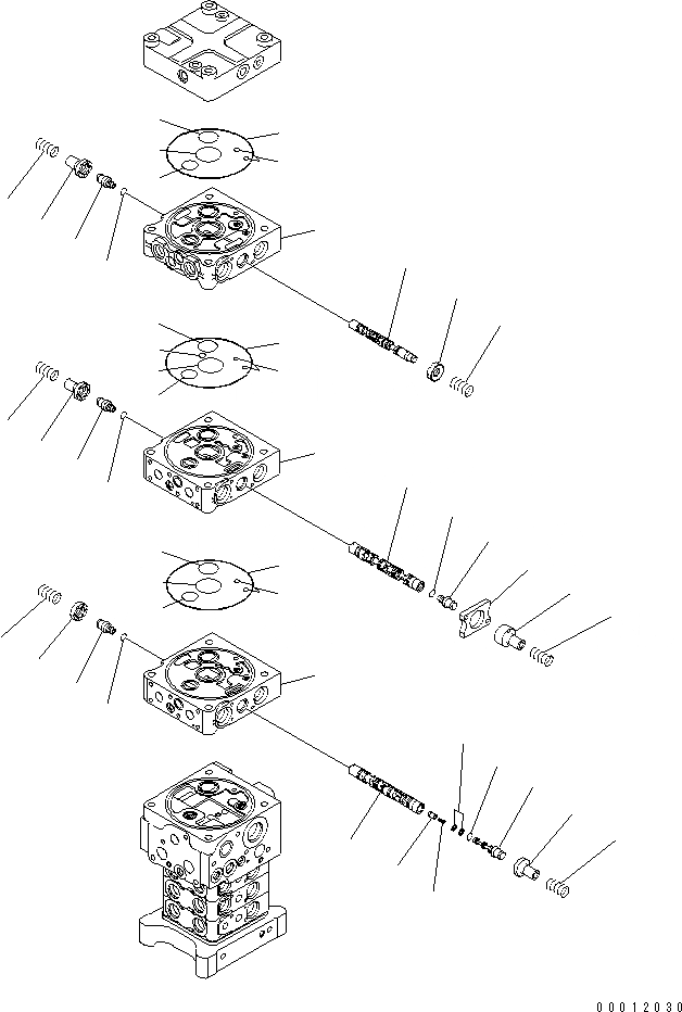 Схема запчастей Komatsu PC160LC-7E0 - ОСНОВН. КЛАПАН (-КЛАПАН) (/) (С РУКОЯТЬ СТОПОРН. КЛАПАН) ОСНОВН. КОМПОНЕНТЫ И РЕМКОМПЛЕКТЫ