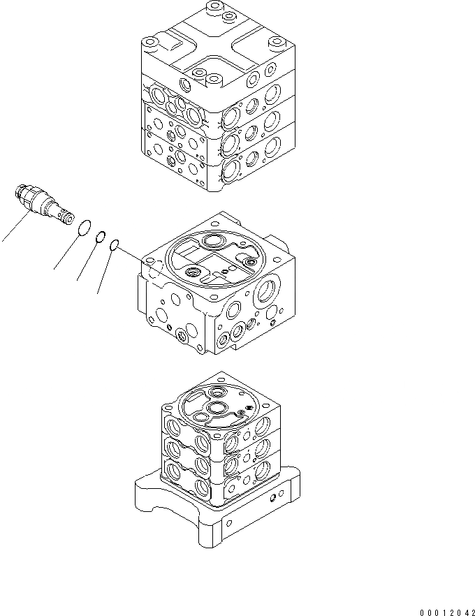Схема запчастей Komatsu PC160LC-7E0 - ОСНОВН. КЛАПАН (-КЛАПАН) (/) (С РУКОЯТЬ СТОПОРН. КЛАПАН) ОСНОВН. КОМПОНЕНТЫ И РЕМКОМПЛЕКТЫ
