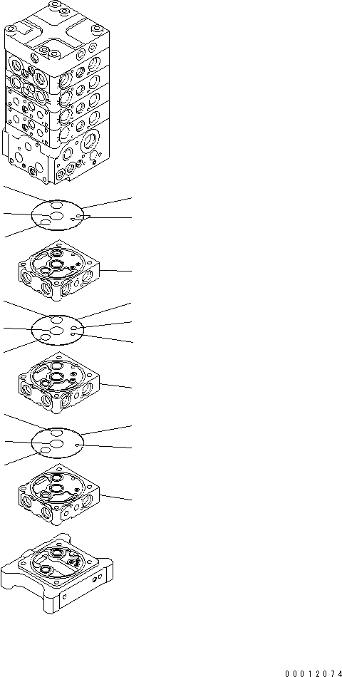 Схема запчастей Komatsu PC160LC-7E0 - ОСНОВН. КЛАПАН (7-КЛАПАН) (9/9) (С РУКОЯТЬ СТОПОРН. КЛАПАН) ОСНОВН. КОМПОНЕНТЫ И РЕМКОМПЛЕКТЫ