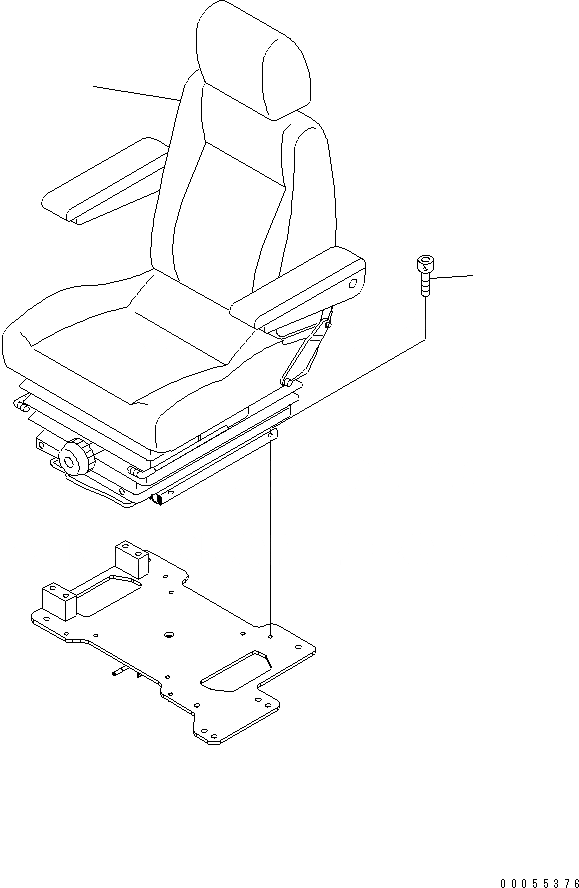 Схема запчастей Komatsu PC160LC-7-E0 - СИДЕНЬЕ ОПЕРАТОРА (ПОДВЕСКА) КАБИНА ОПЕРАТОРА И СИСТЕМА УПРАВЛЕНИЯ