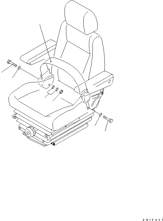 Схема запчастей Komatsu PC160LC-7-E0 - РЕМЕНЬ БЕЗОПАСНОСТИ (78MM ШИР.) (NO-CINCHI) КАБИНА ОПЕРАТОРА И СИСТЕМА УПРАВЛЕНИЯ