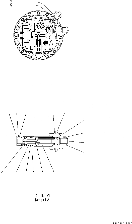 Схема запчастей Komatsu PC160LC-7-E0 - РАЗГРУЗ. КЛАПАН (A) (ДЛЯ МОТОР ПОВОРОТА) ОСНОВН. КОМПОНЕНТЫ И РЕМКОМПЛЕКТЫ