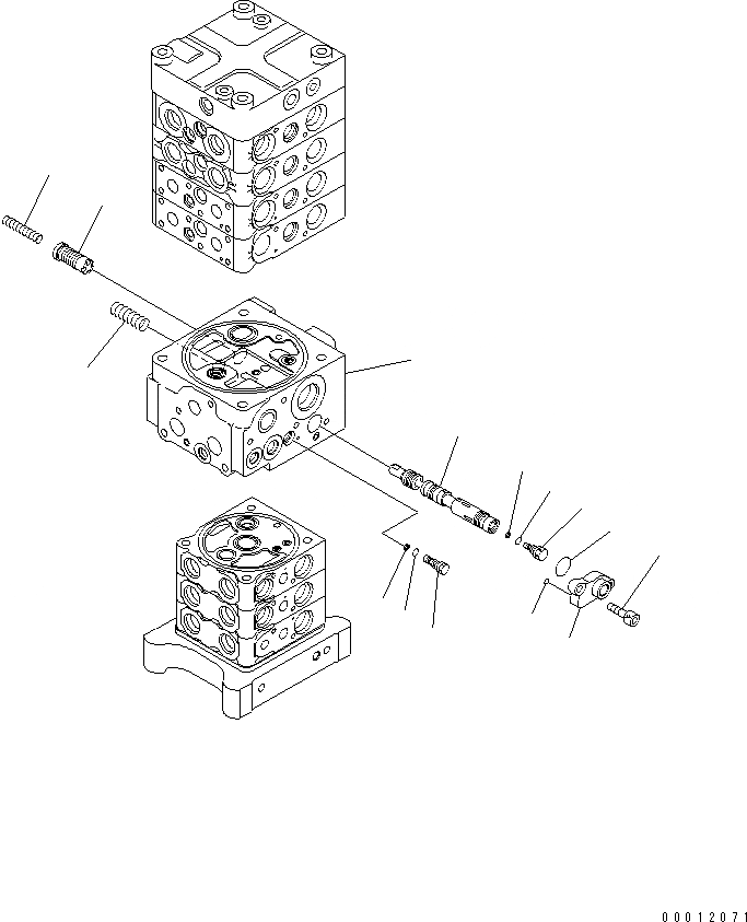 Схема запчастей Komatsu PC160LC-7-E0 - ОСНОВН. КЛАПАН (7-КЛАПАН) (/9) (С РУКОЯТЬ СТОПОРН. КЛАПАН) ОСНОВН. КОМПОНЕНТЫ И РЕМКОМПЛЕКТЫ