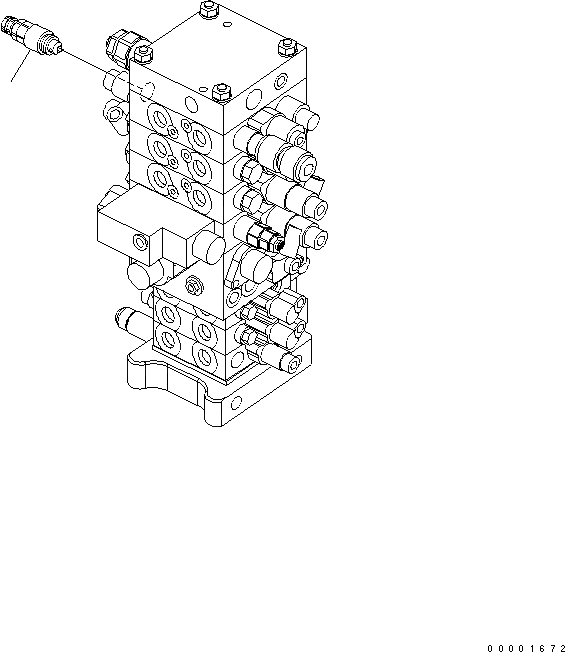 Схема запчастей Komatsu PC160LC-7 - РАЗГРУЗ. КЛАПАН ( KG/CM) ГИДРАВЛИКА