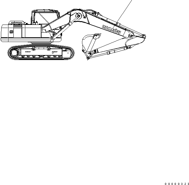 Схема запчастей Komatsu PC160LC-7 - ЛОГОТИП (СТРЕЛА)(№-8) МАРКИРОВКА