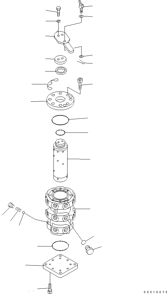 Схема запчастей Komatsu PC160LC-7 - MULTI КЛАПАН ( WAY) ОСНОВН. КОМПОНЕНТЫ И РЕМКОМПЛЕКТЫ