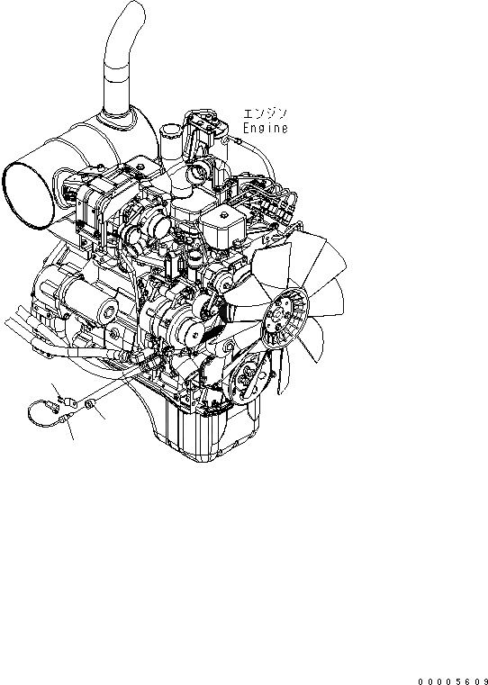 Схема запчастей Komatsu PC160LC-7K - THERMO ДАТЧИК ЭЛЕКТРИКА