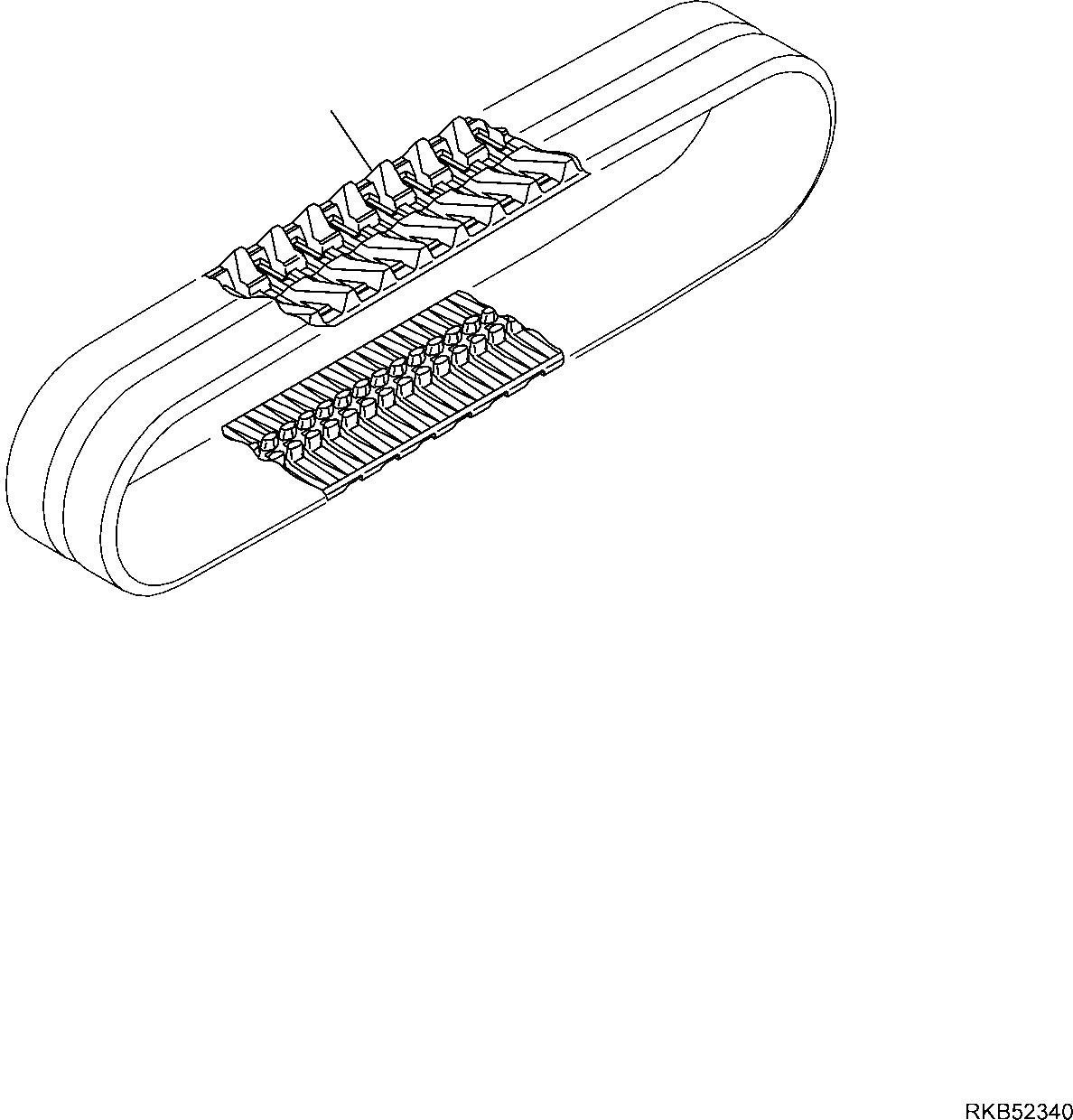 Схема запчастей Komatsu PC16R-3 - РЕЗИН. SHOE НИЖН.CARRIAGE