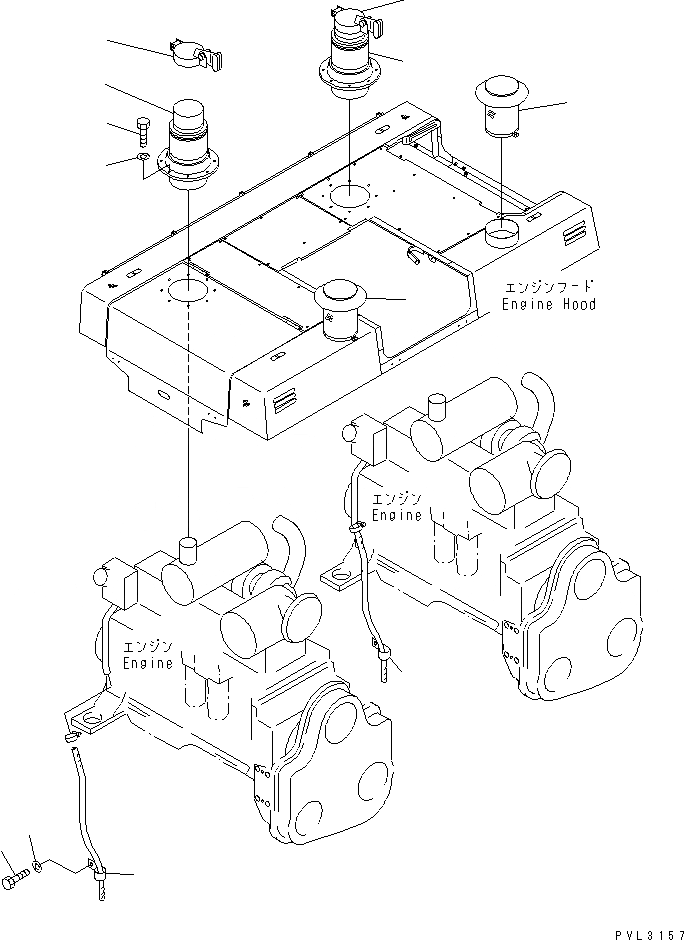 Схема запчастей Komatsu PC1800-6 - INTAKE И ВЫПУСКН.(№-999) КОМПОНЕНТЫ ДВИГАТЕЛЯ