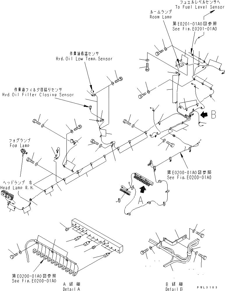 Схема запчастей Komatsu PC1800-6 - ЭЛЕКТРИКА (СТОЙКА)(№-) ЭЛЕКТРИКА