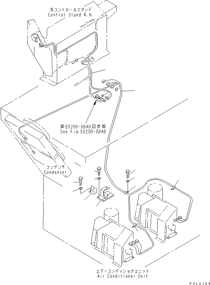 Схема запчастей Komatsu PC1800-6 - ЭЛЕКТРИКА (КОНДИЦ.)(№-) ЭЛЕКТРИКА