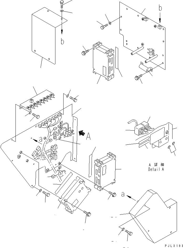 Схема запчастей Komatsu PC1800-6 - КОНТРОЛЛЕР(№-999) ЭЛЕКТРИКА