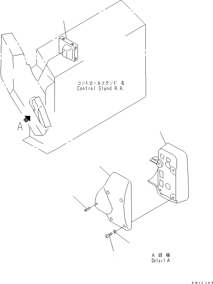 Схема запчастей Komatsu PC1800-6 - СИСТЕМА МОНИТОРА (JAPAN)(№-999) КАБИНА ОПЕРАТОРА И СИСТЕМА УПРАВЛЕНИЯ