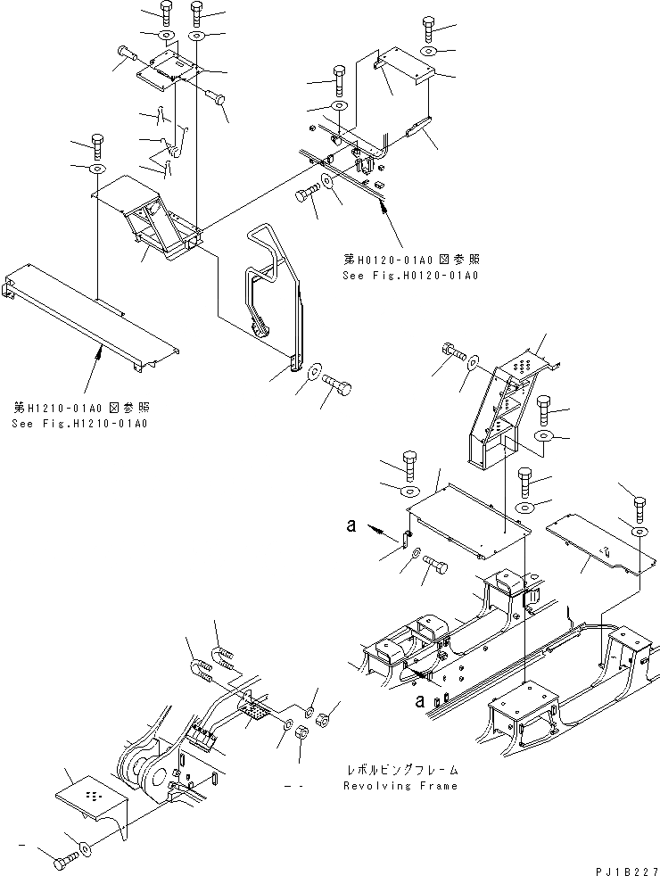 Схема запчастей Komatsu PC1800-6 - КРЫШКА(КАБИНА) (ЗАДН.) (МОРОЗОУСТОЙЧИВ. СПЕЦИФ-Я)(№-999) ЧАСТИ КОРПУСА