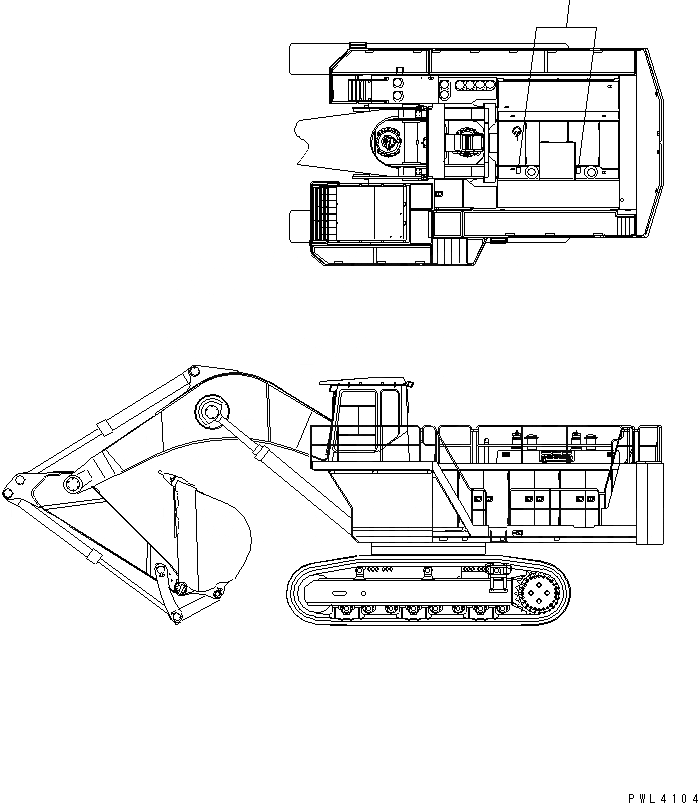 Схема запчастей Komatsu PC1800-6 - ПЛАСТИНА (ВОЗДУХООЧИСТИТЕЛЬ ЭЛЕМЕНТ) (ЯПОН.)(№-) МАРКИРОВКА