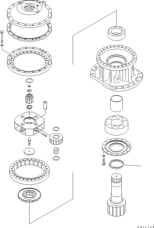 Схема запчастей Komatsu PC1800-6 - ХОЛОДН. КОМПЛЕКТ (УПЛОТНЕНИЕ¤/) (-C СПЕЦ-Я)(№-) РАЗНОЕ