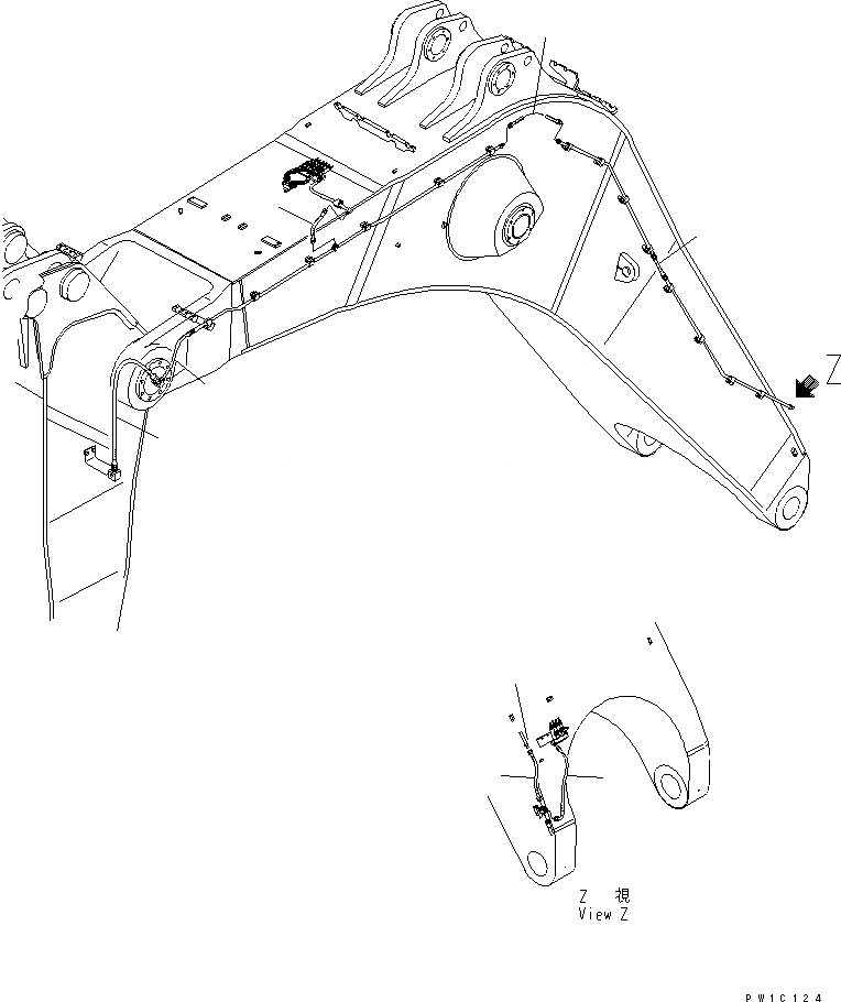 Схема запчастей Komatsu PC1800-6 - ХОЛОДН. КОМПЛЕКТ (СМАЗ. ШЛАНГИ¤/) (-C СПЕЦ-Я)(№-) РАЗНОЕ