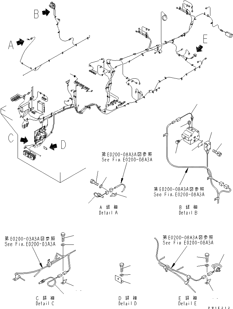 Схема запчастей Komatsu PC1800-6-M1 - ЭЛЕКТРИКА (ДАТЧИК)(№-) ЭЛЕКТРИКА