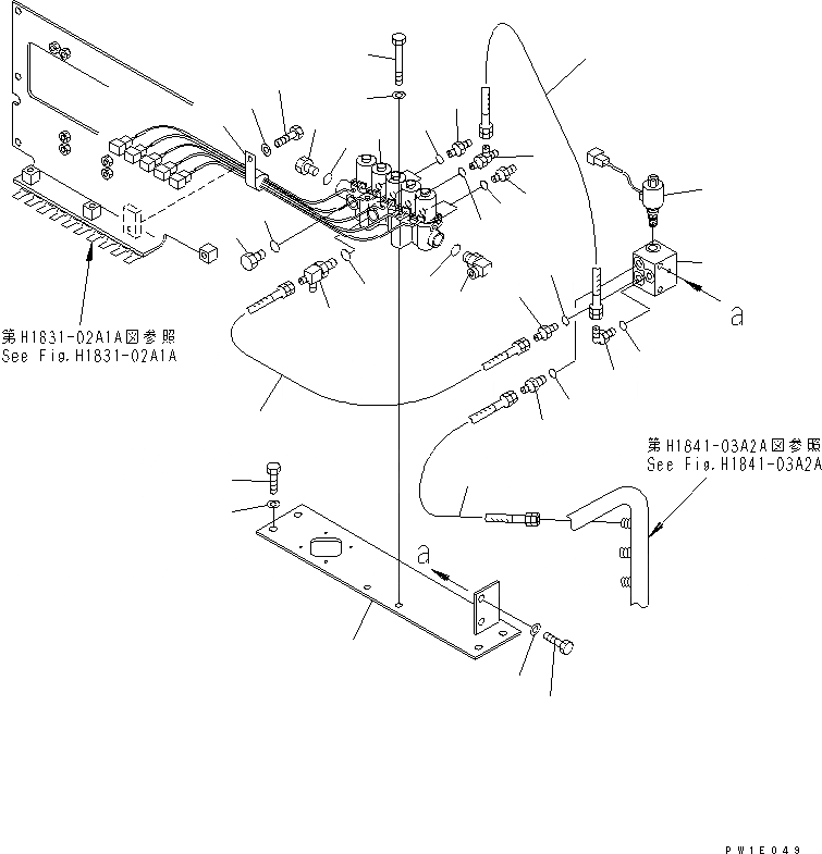 Схема запчастей Komatsu PC1800-6-M1 - СОЛЕНОИДНЫЙ КЛАПАН (/)(№-) ГИДРАВЛИКА