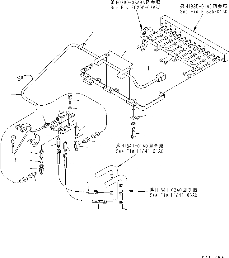 Схема запчастей Komatsu PC1800-6-M1 - СОЛЕНОИДНЫЙ КЛАПАН ЛИНИИ (ДЛЯ ПОГРУЗ.)(№-) ГИДРАВЛИКА