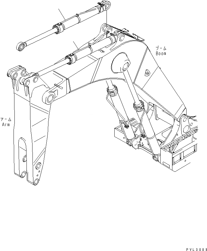 Схема запчастей Komatsu PC1800-6-M1 - ЦИЛИНДР РУКОЯТИ(ЭКСКАВАТ.) РАБОЧЕЕ ОБОРУДОВАНИЕ