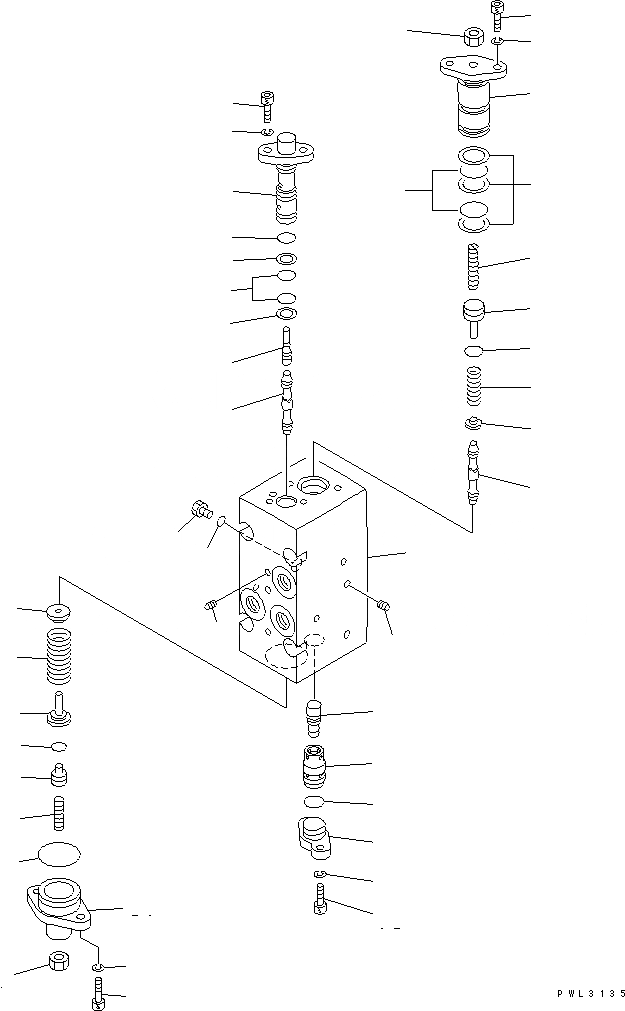 Схема запчастей Komatsu PC1800-6-M1 - ОСНОВН. НАСОС (8/) (ПОВОРОТН. НАСОС) ОСНОВН. КОМПОНЕНТЫ И РЕМКОМПЛЕКТЫ