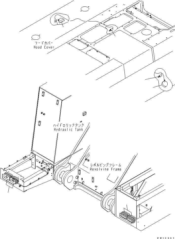 Схема запчастей Komatsu PC1800-6 - ЭЛЕКТРИКА (ОСВЕЩЕНИЕ)(№-) ЭЛЕКТРИКА