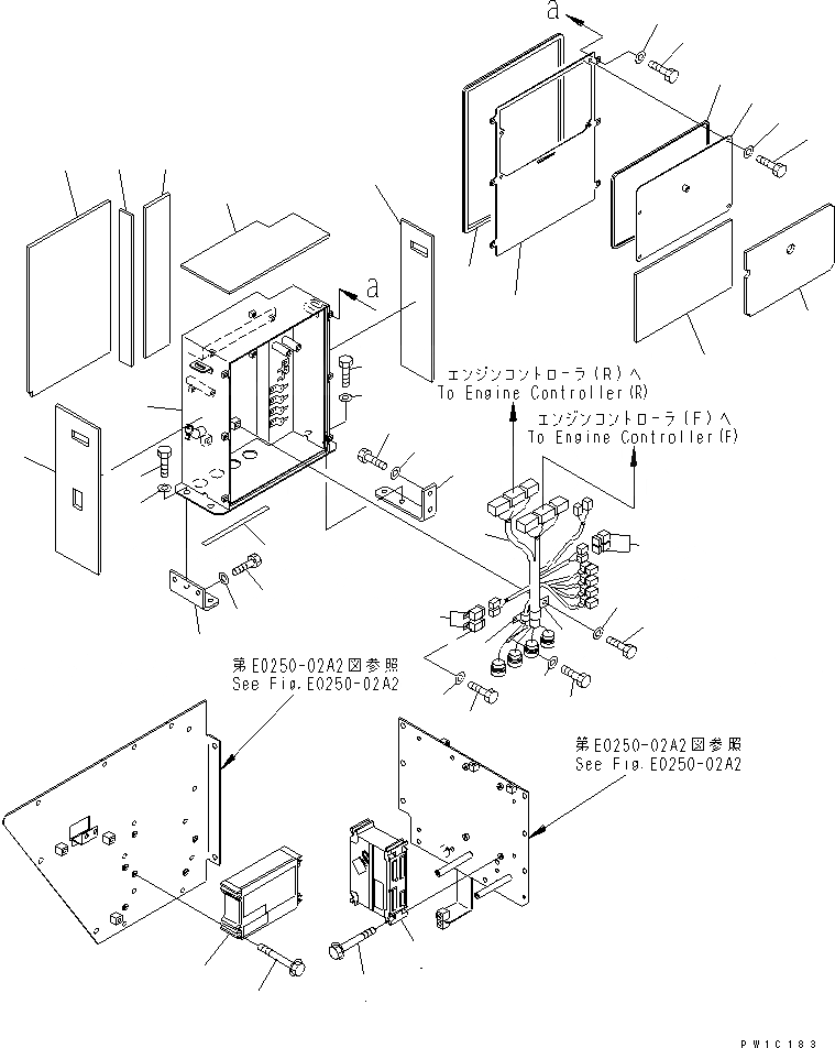 Схема запчастей Komatsu PC1800-6 - КОНТРОЛЛЕР (/)(№-) ЭЛЕКТРИКА