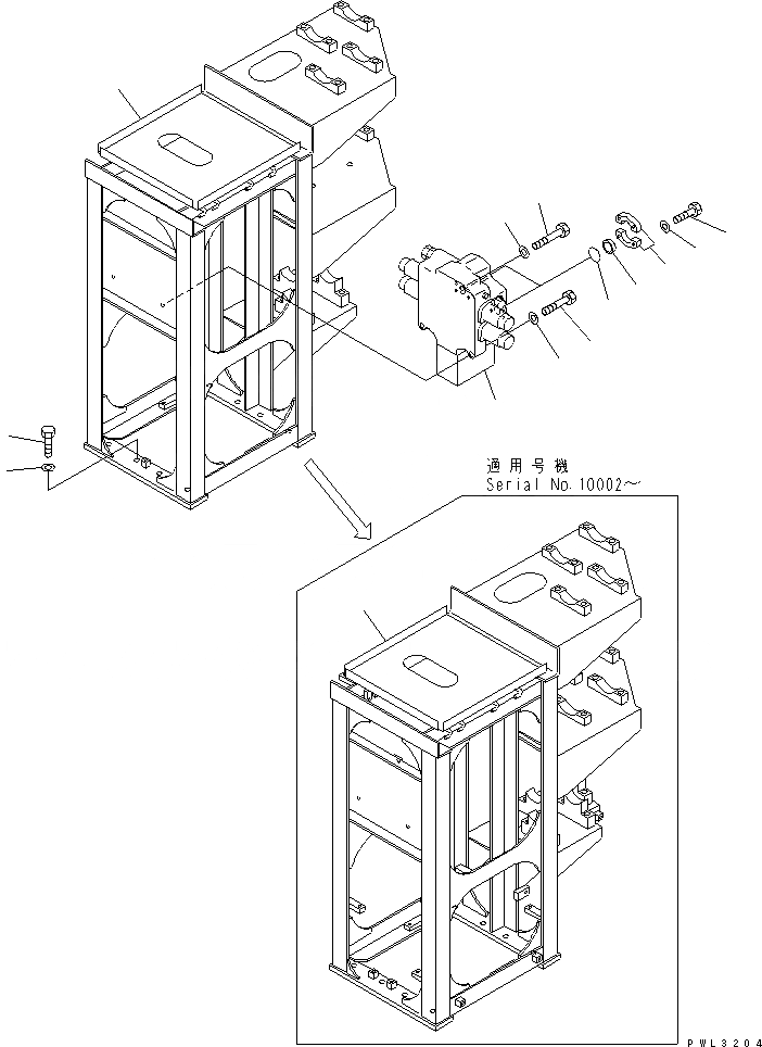 Схема запчастей Komatsu PC1800-6 - ПОВОРОТН. КЛАПАН(№-) ГИДРАВЛИКА