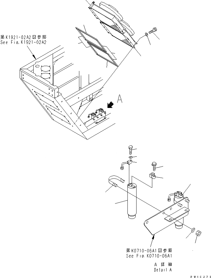 Схема запчастей Komatsu PC1800-6 - КОНДИЦ. ВОЗДУХА (КОНДЕНСАТОР)(№-) КАБИНА ОПЕРАТОРА И СИСТЕМА УПРАВЛЕНИЯ