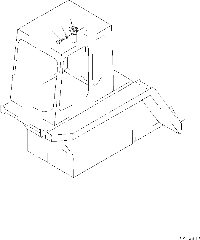 Схема запчастей Komatsu PC1800-6 - ОГНЕТУШИТЕЛЬ (АНГЛ.) КАБИНА ОПЕРАТОРА И СИСТЕМА УПРАВЛЕНИЯ