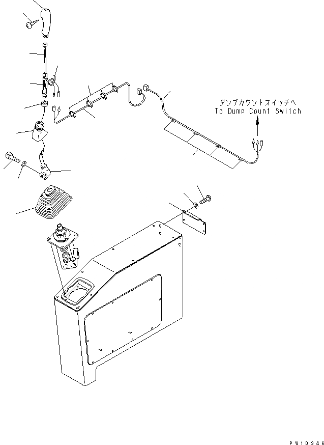 Схема запчастей Komatsu PC1800-6 - УПРАВЛ-Е СТОЙКА (РЫЧАГ) (ПРАВ.)(№-) КАБИНА ОПЕРАТОРА И СИСТЕМА УПРАВЛЕНИЯ