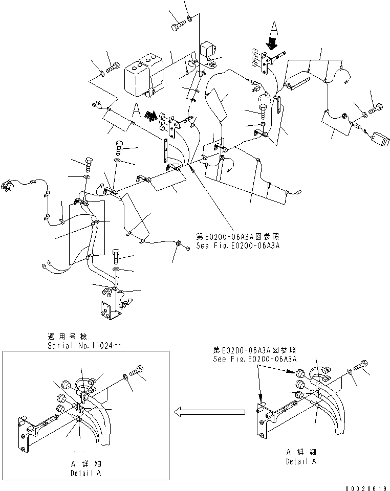 Схема запчастей Komatsu PC1800-6 - ЭЛЕКТРИКА (ДВИГАТЕЛЬ) (КРЕПЛЕНИЕ)(№-) ЭЛЕКТРИКА