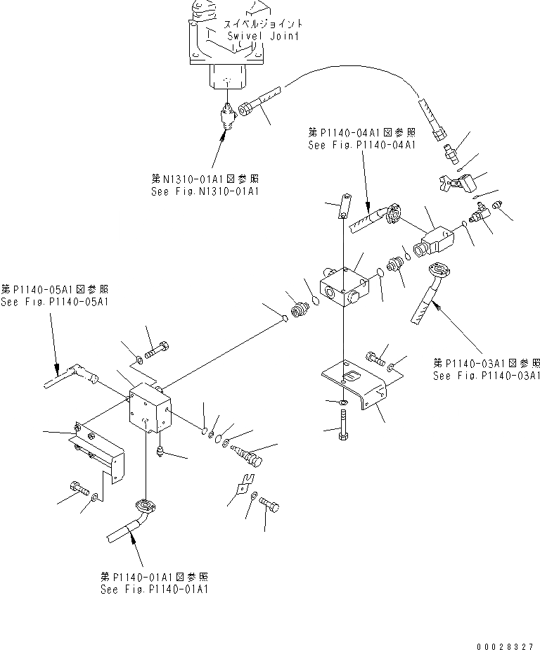 Схема запчастей Komatsu PC1800-6 - HIC ЛИНИИ (РАЗГРУЗ. КЛАПАН)(№-) НИЖНЯЯ ГИДРОЛИНИЯ И ЛИНИЯ ХОДА