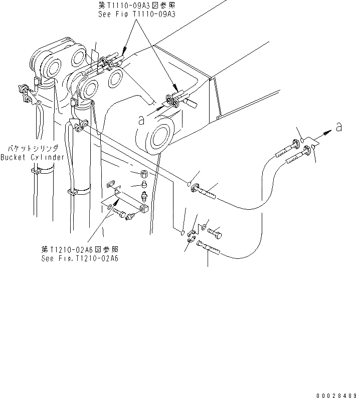 Схема запчастей Komatsu PC1800-6 - РУКОЯТЬ (.9M) (ЛИНИЯ СМАЗКИ) (ЭКСКАВАТ.) (С АВТОМАТИЧ. СМАЗКОЙ) (ДЛЯ LINCOLN)(№-) РАБОЧЕЕ ОБОРУДОВАНИЕ