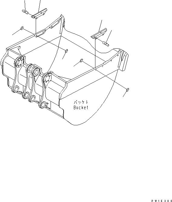 Схема запчастей Komatsu PC1800-6 - БОКОРЕЗЫ (ДЛЯ ЭКСКАВАТ. КОВШ)(№-) РАБОЧЕЕ ОБОРУДОВАНИЕ