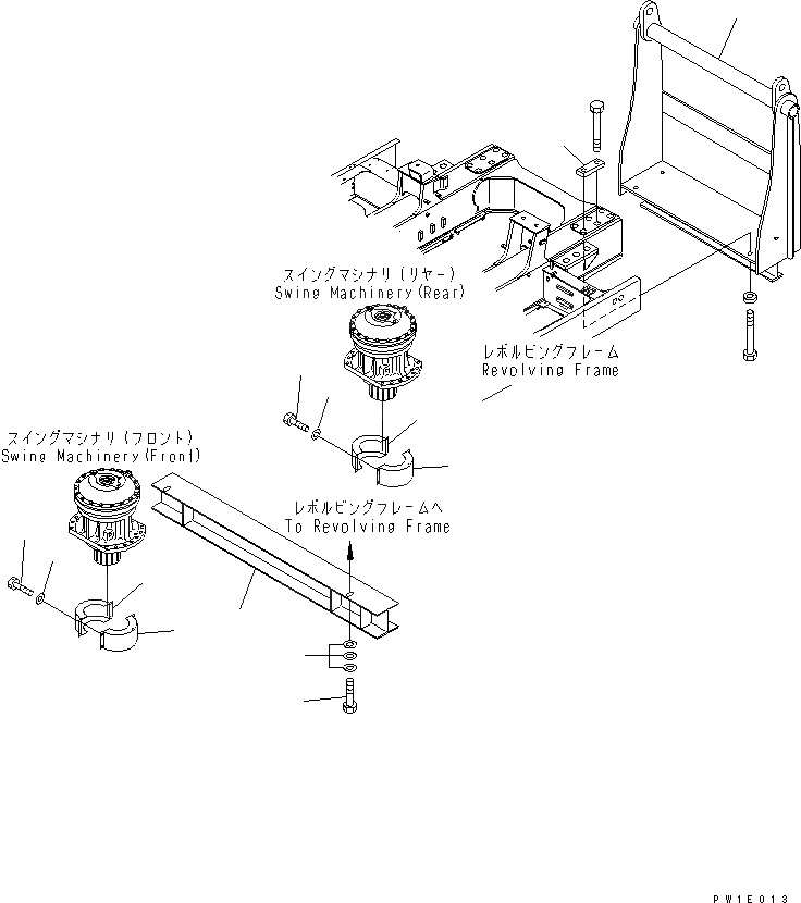 Схема запчастей Komatsu PC1800-6 - ТРАНСПОРТ ЧАСТИ (КОРПУС И COVER) (КРОМЕ ЯПОН.)(№-) РАЗНОЕ