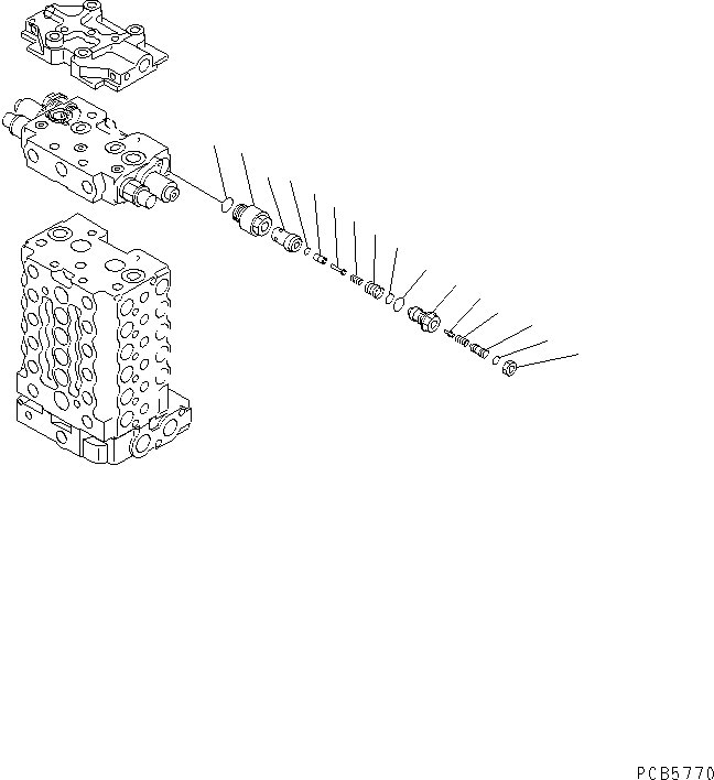 Схема запчастей Komatsu PC180LC-6K - ОСНОВН. КЛАПАН (/) (-АКТУАТОР)(№K-K999) ОСНОВН. КОМПОНЕНТЫ И РЕМКОМПЛЕКТЫ