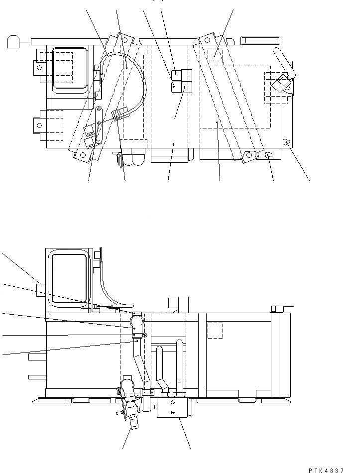 Схема запчастей Komatsu PC180LC-6K - КОНДИЦ. ВОЗДУХА В СБОРЕ(№K-K9) ОСНОВН. КОМПОНЕНТЫ И РЕМКОМПЛЕКТЫ