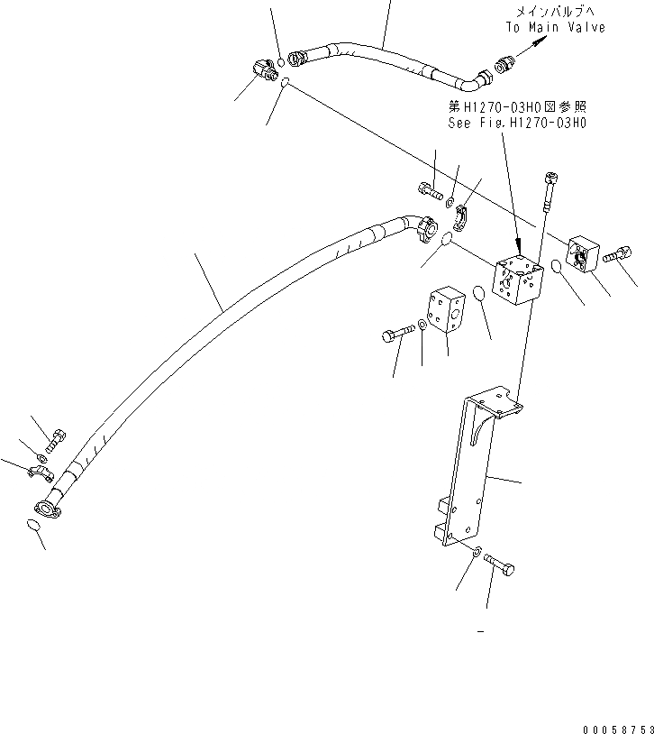 Схема запчастей Komatsu PC180LC-7-E0 - НАВЕСНОЕ ОБОРУД-Е ( АКТУАТОР) (ОСНОВН. ЛИНИЯ¤ ПРАВ.) ГИДРАВЛИКА