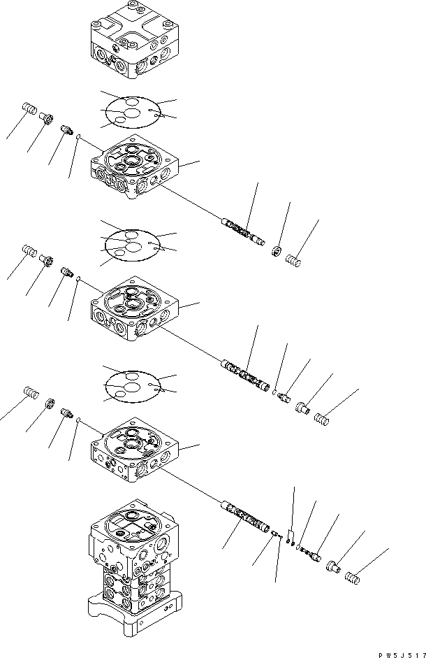 Схема запчастей Komatsu PC180LC-7-E0 - ОСНОВН. КЛАПАН (7-КЛАПАН) (/8) ОСНОВН. КОМПОНЕНТЫ И РЕМКОМПЛЕКТЫ