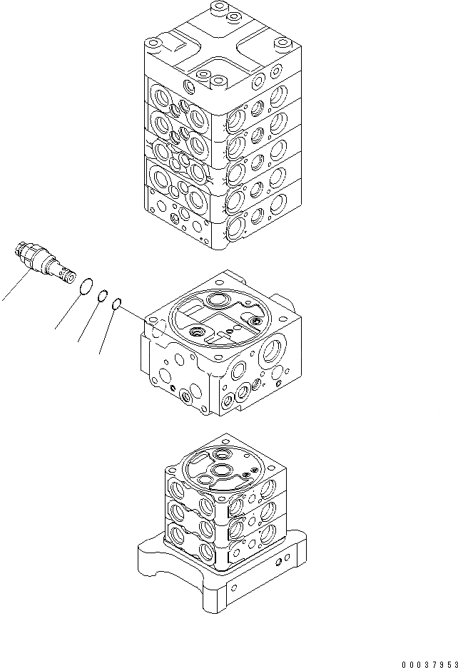 Схема запчастей Komatsu PC180LC-7-E0 - ОСНОВН. КЛАПАН (8-КЛАПАН) (/) ОСНОВН. КОМПОНЕНТЫ И РЕМКОМПЛЕКТЫ