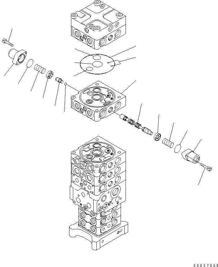 Схема запчастей Komatsu PC180LC-7-E0 - ОСНОВН. КЛАПАН (8-КЛАПАН) (/) ОСНОВН. КОМПОНЕНТЫ И РЕМКОМПЛЕКТЫ