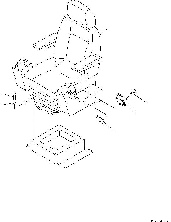 Схема запчастей Komatsu PC180NLC-6K - СИДЕНЬЕ ОПЕРАТОРА(№K-) КАБИНА ОПЕРАТОРА И СИСТЕМА УПРАВЛЕНИЯ