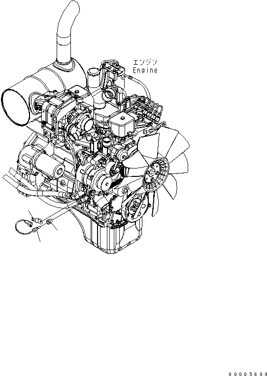 Схема запчастей Komatsu PC180NLC-7K - THERMO ДАТЧИК ЭЛЕКТРИКА