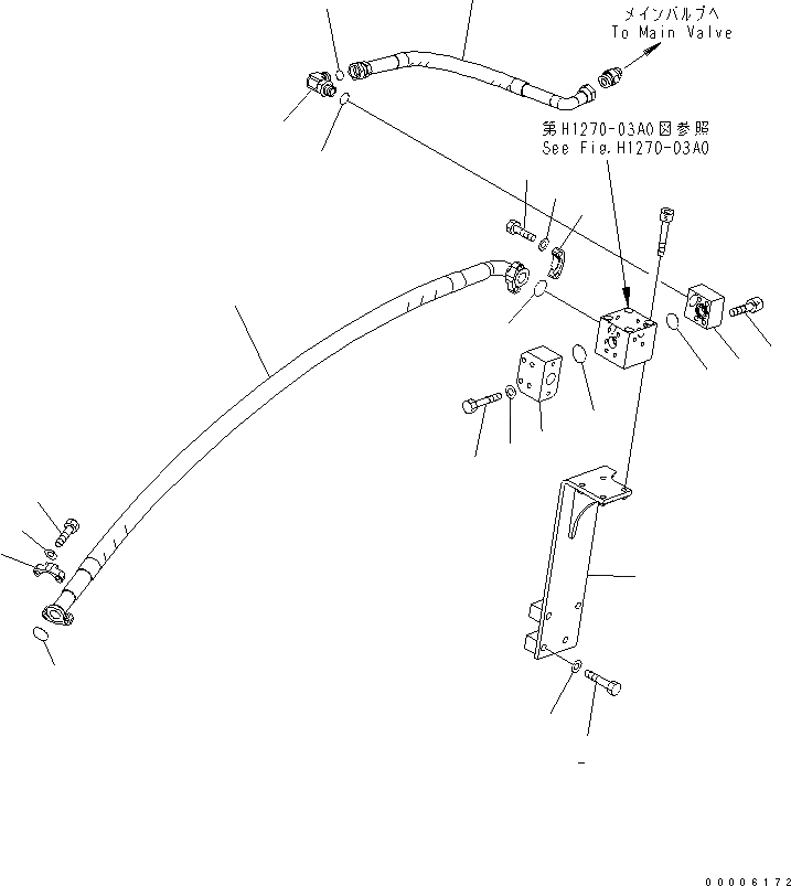 Схема запчастей Komatsu PC180NLC-7K - НАВЕСН.ОБОРУД. ЛИНИЯ ( АКТУАТОР) (ОСНОВН. ЛИНИЯ¤ ПРАВ.) ГИДРАВЛИКА