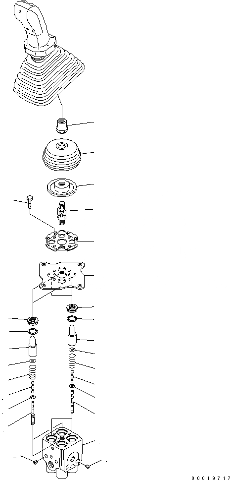 Схема запчастей Komatsu PC180NLC-7K - РАБОЧЕЕ ОБОРУДОВАНИЕ РЫЧАГ (ЛЕВ.) (PPC КЛАПАН)(№K-) ОСНОВН. КОМПОНЕНТЫ И РЕМКОМПЛЕКТЫ