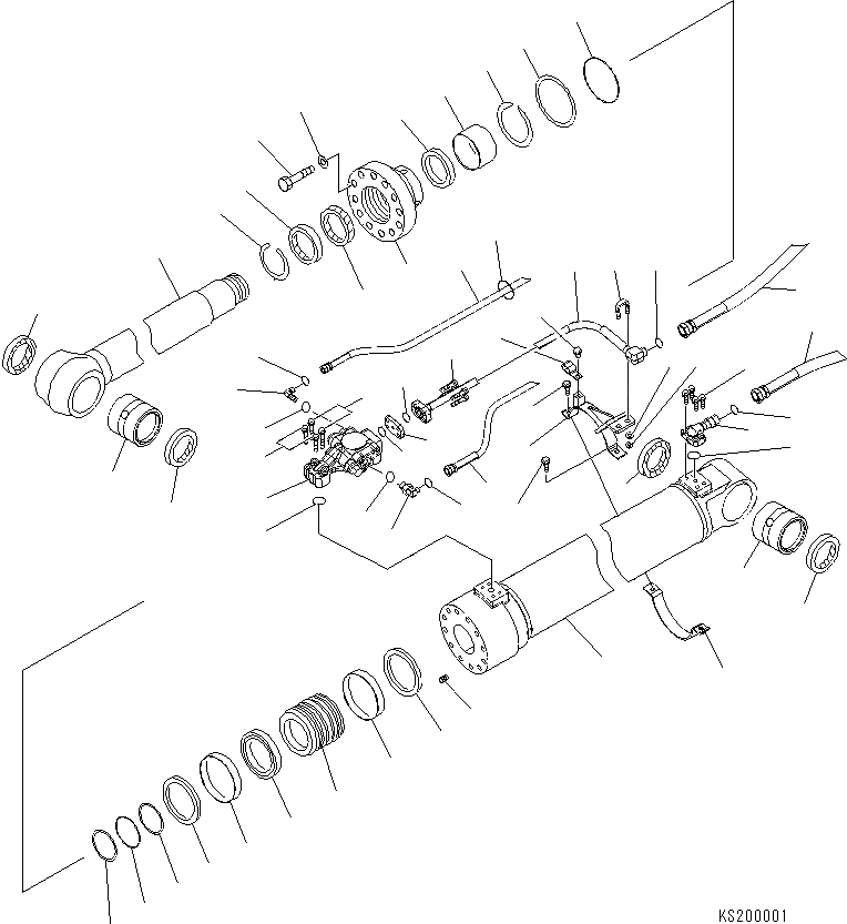 Схема запчастей Komatsu PC180NLC-7-E0 - СТРЕЛА ADJUST ЦИЛИНДР (ДЛЯ 2-СЕКЦИОНН. СТРЕЛЫ) ОСНОВН. КОМПОНЕНТЫ И РЕМКОМПЛЕКТЫ