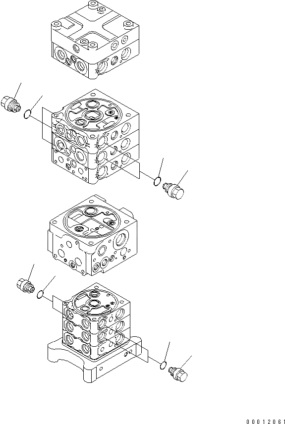 Схема запчастей Komatsu PC180NLC-7-E0 - ОСНОВН. КЛАПАН (7-КЛАПАН) (7/8) ОСНОВН. КОМПОНЕНТЫ И РЕМКОМПЛЕКТЫ