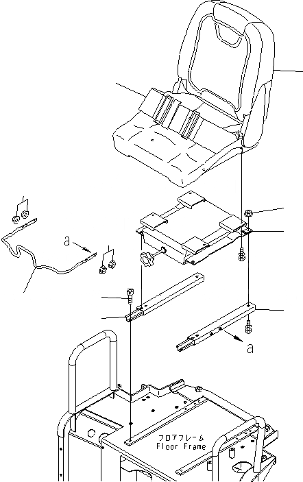 Схема запчастей Komatsu PC18MR-2 - СИДЕНЬЕ ОПЕРАТОРА (С INCH РЕМЕНЬ БЕЗОПАСНОСТИ) (КРОМЕ ЯПОН.) КАБИНА ОПЕРАТОРА И СИСТЕМА УПРАВЛЕНИЯ